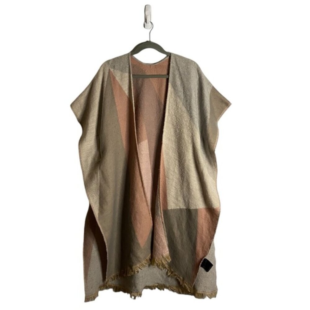 LA Express Women's Soft Knit Patterned Color Block Cardigan